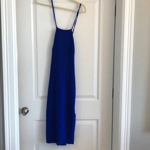 Betsey Johnson Scuba Crepe Midi Dress Cutout Back